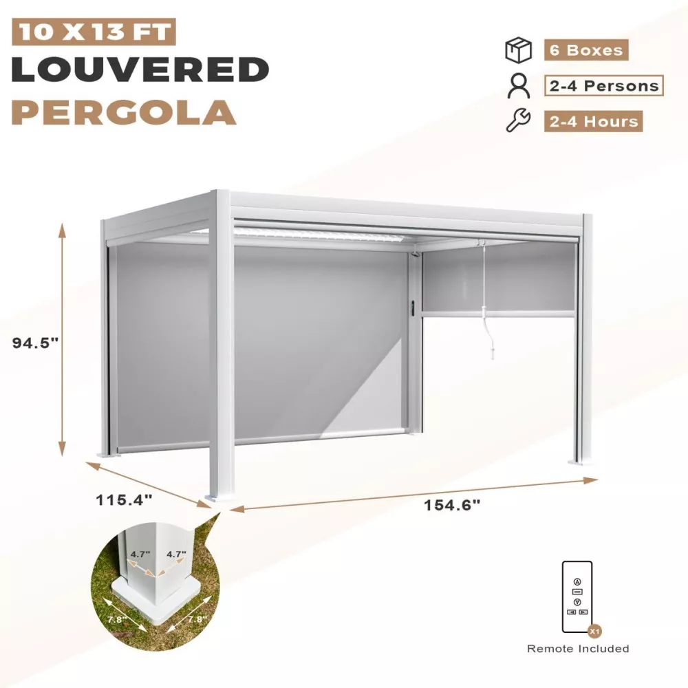 Automatic Louvered Pergola