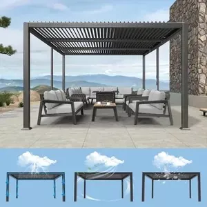 Aluminum Pergola With Louvered Roof