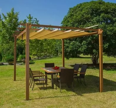 Fabric Roof Pergola